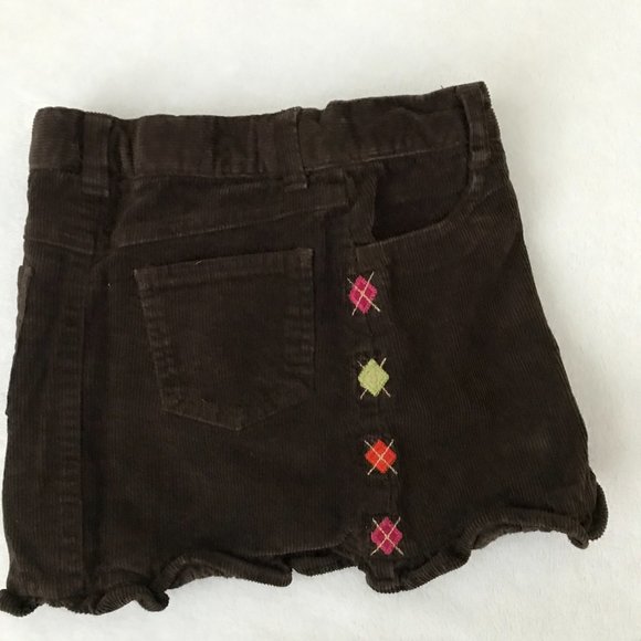 Gymboree Girls S (5-6) Set of 2, Brown Knit Cardigan & Corduroy Skort - Picture 9 of 12